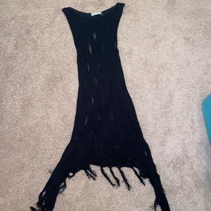 Black beach cover up